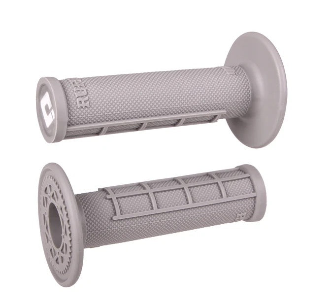 ODI MX Single Ply MX 1/2 Waffle Grips - Soft Compound - Grey